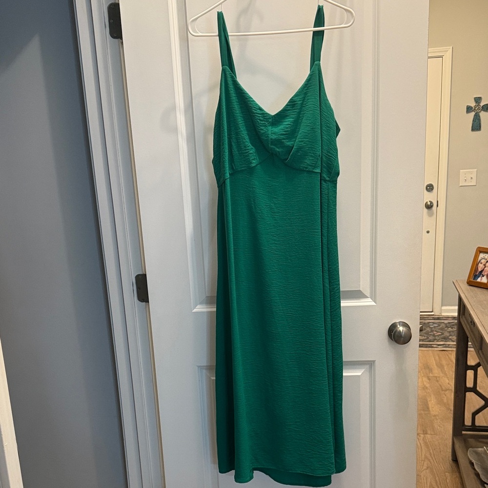 Tahari ASL Green Maxi Dress